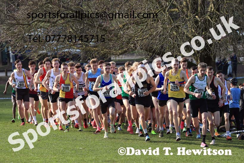 Senior Men, 2024 CAU Inter Counties Cross Country Champs., Wollaton Park, Nottingham. Photo: David T. Hewitson/Sports for All Pics